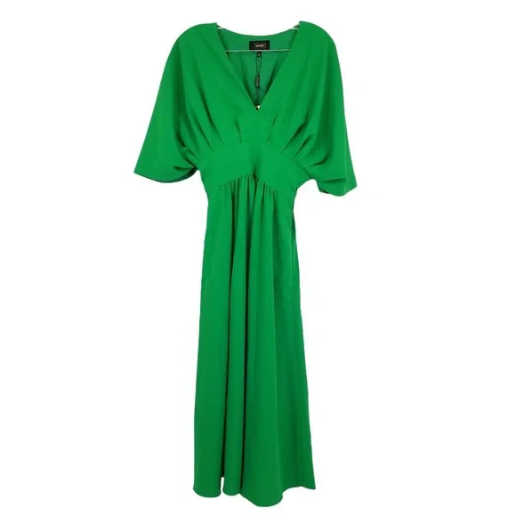 Alexia Admor August Draped Midi Fit & Flare Dress in Green Size 2 NEW WITH TAGS - Picture 3 of 8